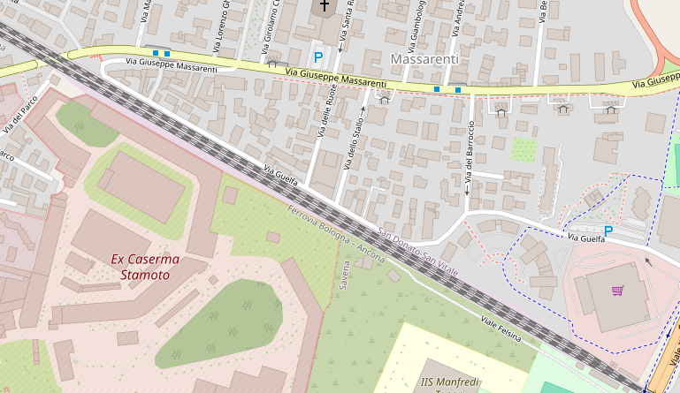 Mappa di camere d'aria, Bologna